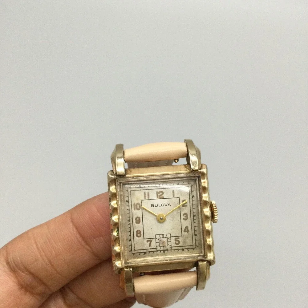 Vintage Bulova His Excellency Womens Watch 25mm 10L RPG Manual Leather Strap